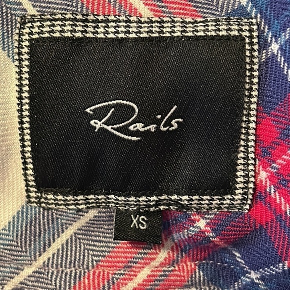 Rails Hunter Plaid Flannel Long Sleeve Button Down Shirt Super Soft Size XS - Picture 5 of 13